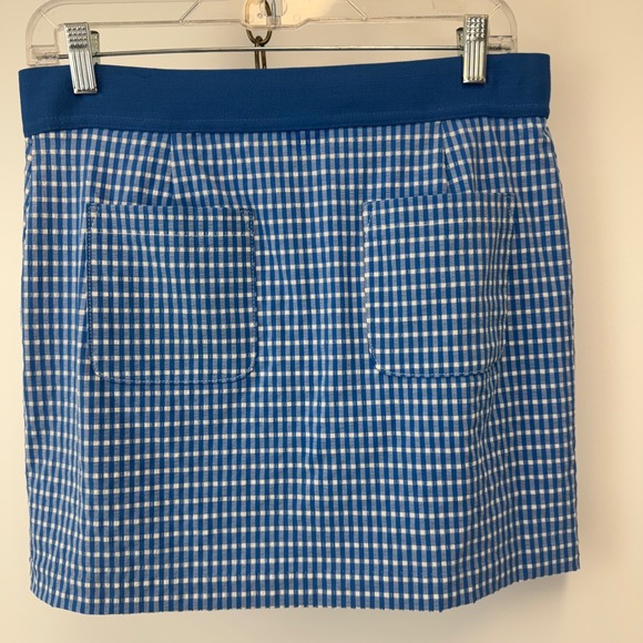 Lilly Pulitzer Luxletic Aona Skort UPF 50+ Morelle Blue Gingham Size 4 NWT - Picture 12 of 16